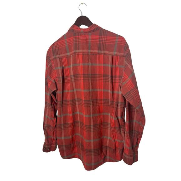 Carhartt Rugged Flex Shirt Mens Large Relaxed Fit Red Plaid Long Sleeve - Picture 2 of 2